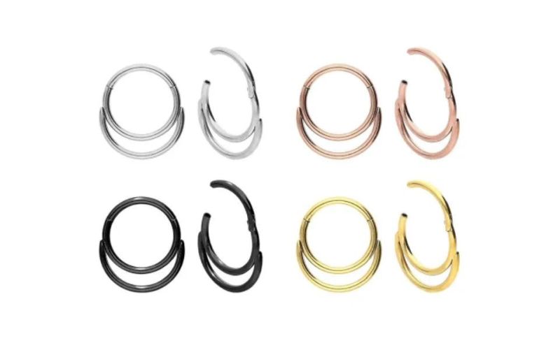 Surgical Steel High Quality Hinged Segment Ring/Nose Ring/Ear Cartilage