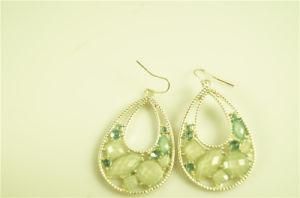 Fashion Teardrop Shaped Alloy Earring with Acrylic Stone