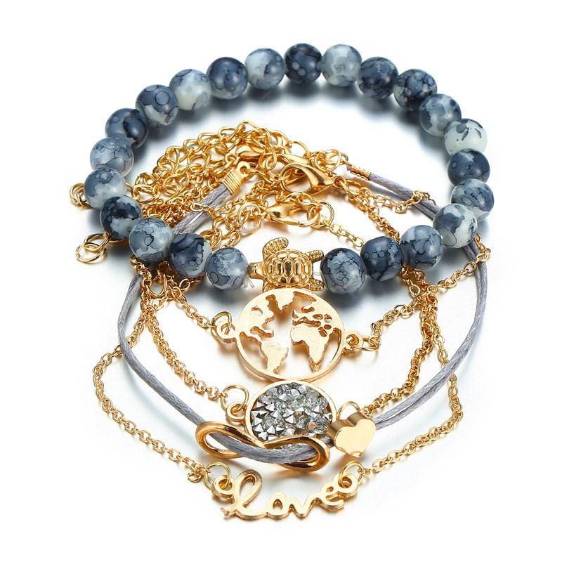 Fashion Women Jewelry Gift Turtle Beads Charm Bracelets