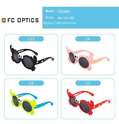 Quick Shipment Custom Polarized UV400 Boys Girls Sun Glasses Tpee Eyeglasses Kids Sunglasses