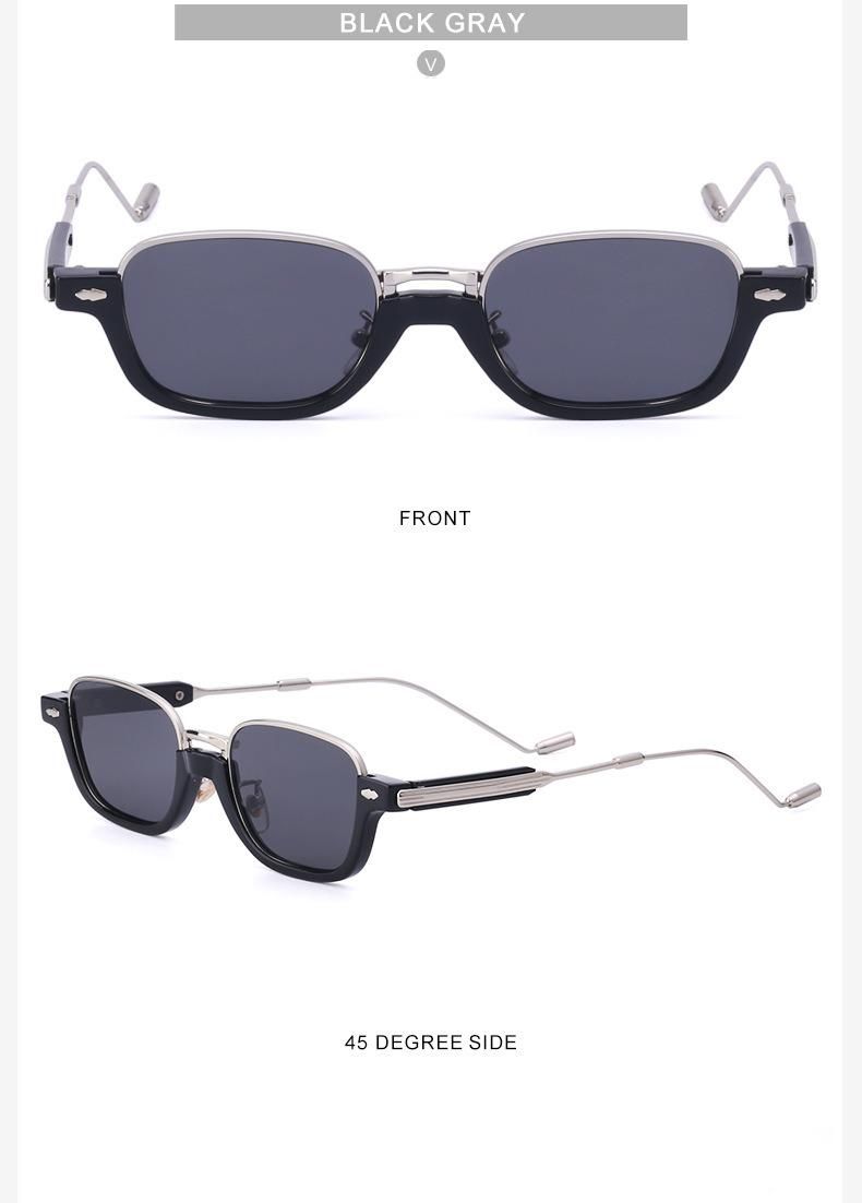 New Style Ready to Shop Fashion Trend Retro Metal Half Frame Sun Glasses UV400 Outdoor Sunglasses