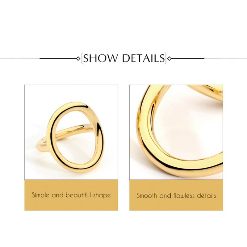 OEM Simple Knot Design Anniversary Gift Brass Ring