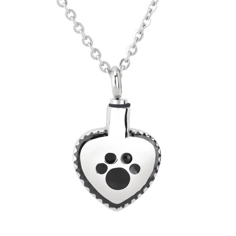 Perfume Accessories Heart Shaped Pet Urn Pendant Necklace