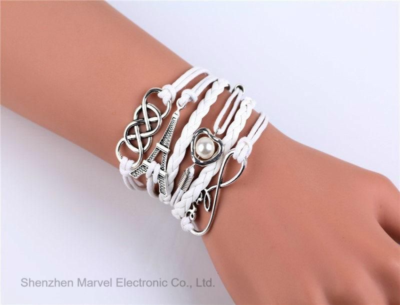 Wholesale Fashion Woven Jewelry Star Charm Bracelet