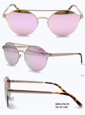 Metal Sunglasses Hot Selling Lady&prime;s Sunglasses (KMS17017S)