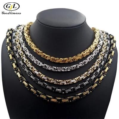 Stainless Steel Loop Chain Fashion Titanium Jewelry Necklace
