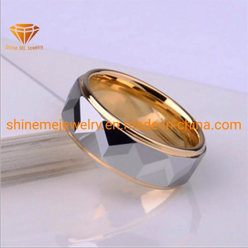 Men Stye Single Luxury Gold Plating Ring Tungsten Ring Tst2823