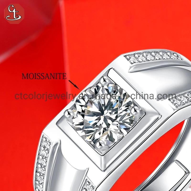 Fashion Jewelry Trendy Moissanite Accessories Women Ring Silver Fashion Jewellery Wholesale