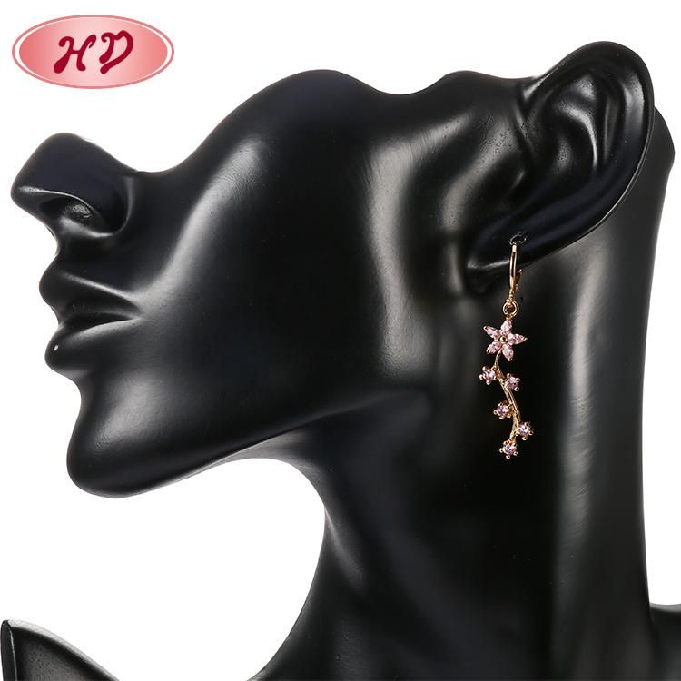 Costume 2020 Fashion Dubai 18K 24K Gold Fine Gemstone Jewelry Drop Earring