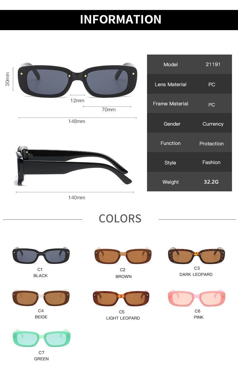 2022 Sunglasses Super Hot Eyewear Trendy Sun Glasses Retro Vintage Solid Men Women UV400 Shades Sunglasses