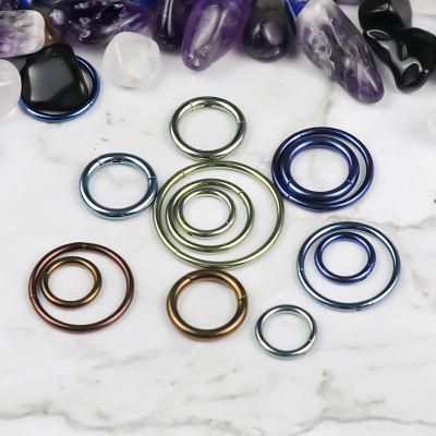 Eternal Metal ASTM F136 Titanium Classic Ring Mixed Color Hinged Segment Clicker Piercing