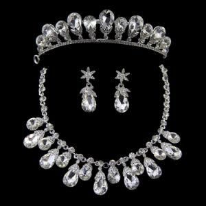 Silver Amazing Tennis Necklace Set Crystal Wedding Bridesmaid Jewelry Gift
