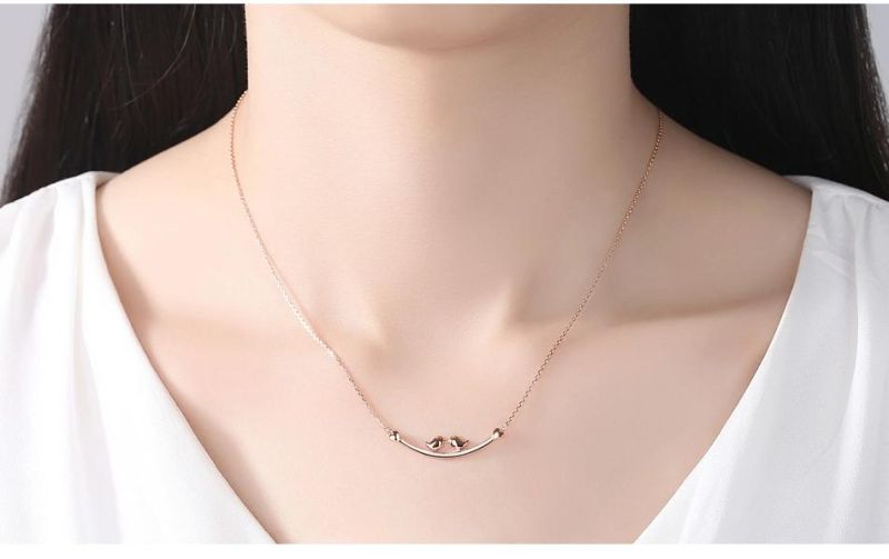 Lovebirds Austrian Pendant Fashion Necklace for Women