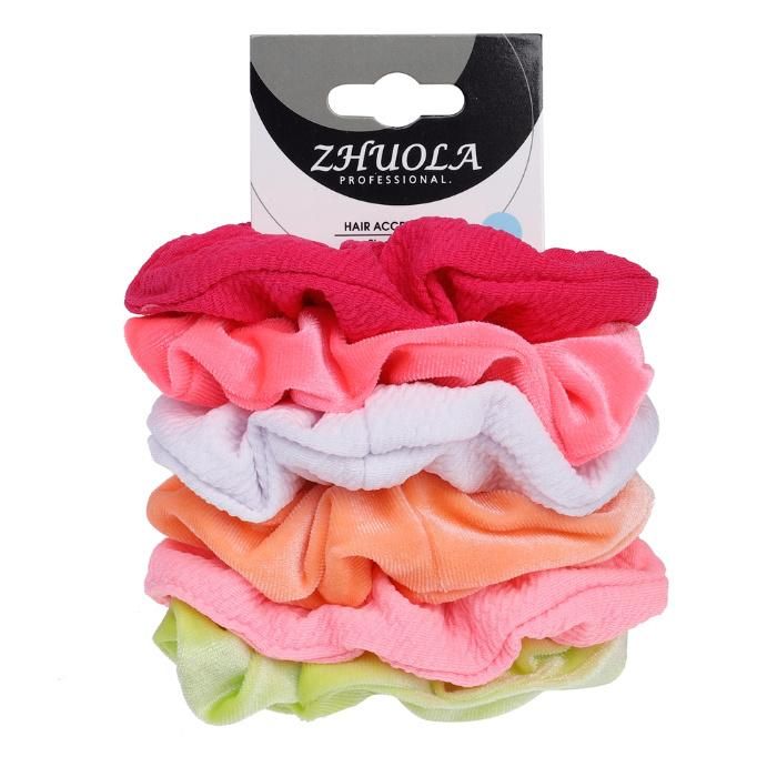 Elastic Fabric Hair Scrunchies Set for Girls