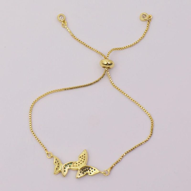 Wholesale 2020 New Fashion High Quality Jewelry Adjustable Wire 18K Gold Plated Chain Bracelet