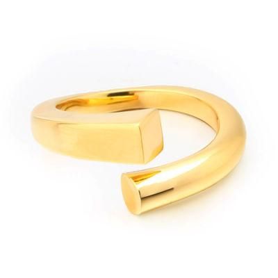 Minimalist Style Gold Filled Adjustable Ring Jewelry Lady Women Wedding Rings Engagement