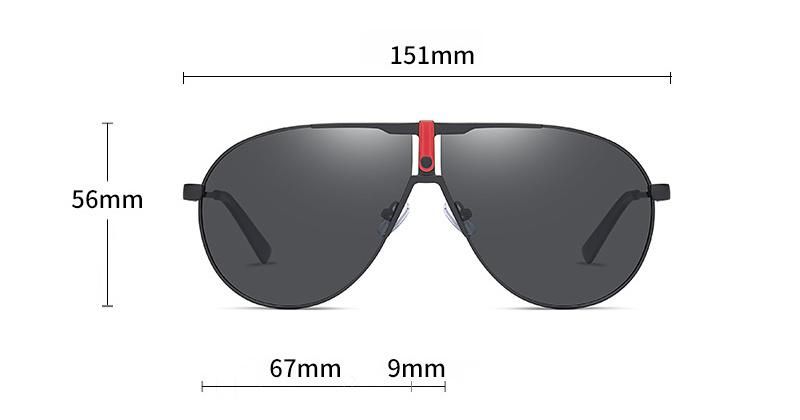 Fashion Style Polarized Sun Glasses UV400 Metal Sunglasses for Men 3347