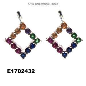 Hot Sale Style Rhodium Plating Silver Earring