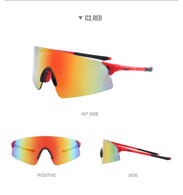 Custom Logo 2021 Summer Fashion Outdoor Man Big Frame Polarized Sports Sunglasses