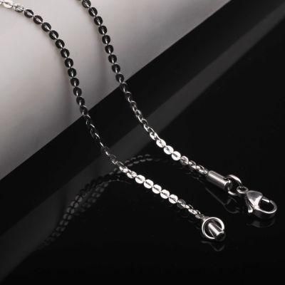 Fashion Jewelry Stainless Steel Round Boston Chain Ladies Necklace