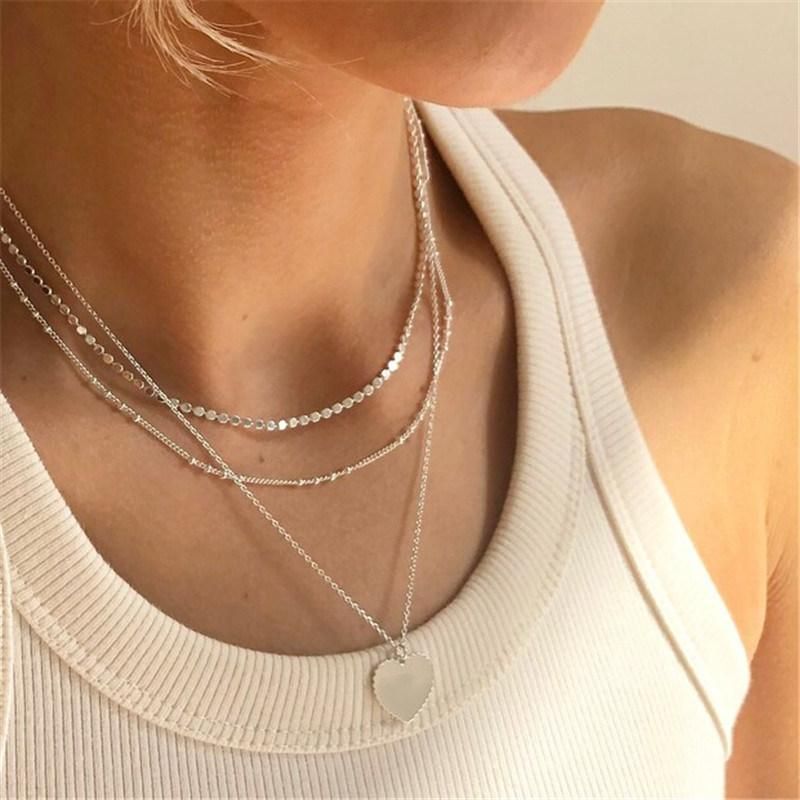 Good Quality Best Seller Disc Chain Necklace in Rose Gold