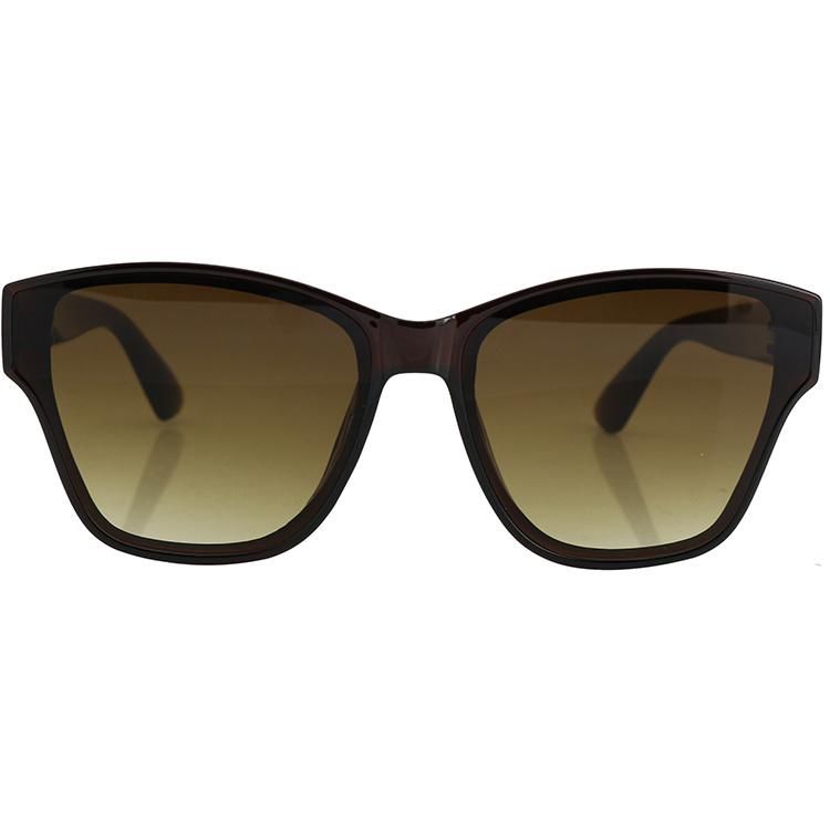 2022 Latest Simple Transparent Brown UV400 Fashion Sunglasses