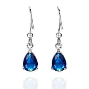 Elegant Lady Party Fashion Costume Jewelry Tanzanite Hook Earring