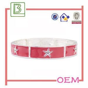 Enamel Metal Star Bangles with Top Grade