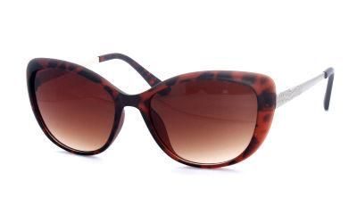 Fashion Big Size Sunglasses with Metal Temples