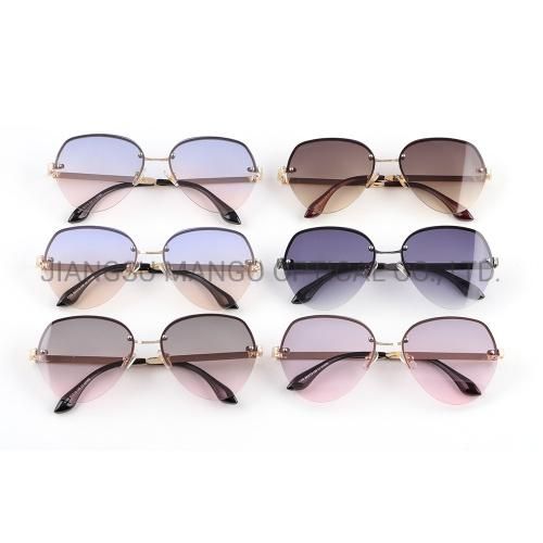 Palm Beach Curve Shape Golden Temples Sunglasses