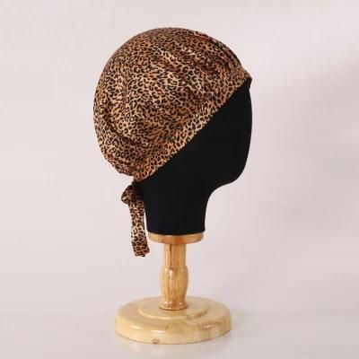 Double Layer Luxury Home Women Silk Hair Bonnets Comfortable Silk Sleeping Snap Stain Hat Bonnet