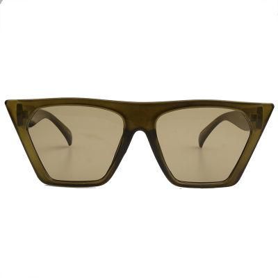 2020 Rectangle Shape Fashion Sunglasses with Flat Lens