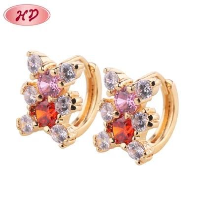 China Gift Items 18K 14K Gold Plated Wholesale Ladies Earring Jewellery