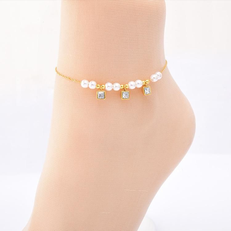 Jewelry Manufacturers Custom Jewelry High Quality Matte Gold-Plated Anklets Wholesale Fashion Jewelry