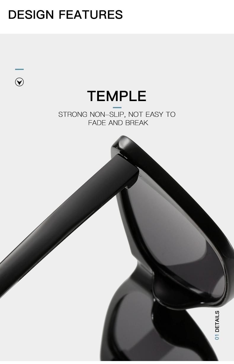 Sunglasses Retro Cat Eye PC Frame Sunglasses Jelly Color Trend Sunglasses Female Cross-Border Ins Net Red Glasses