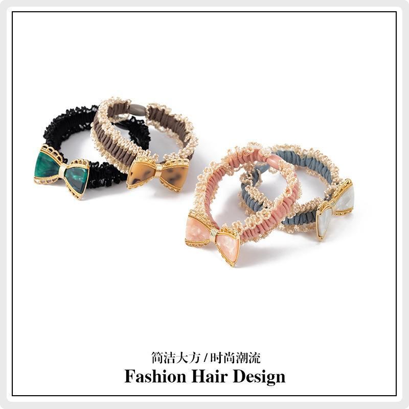 Fashion Jewelry Simple Acetate Bow Tie Bow Hair Ring