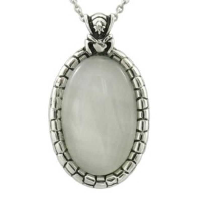 Rectangle Antique Silver Tranditional Pendant