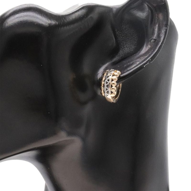 Two-Tone Gold-Plated Fashion Earrings 2021 Glamorous Female Earrings