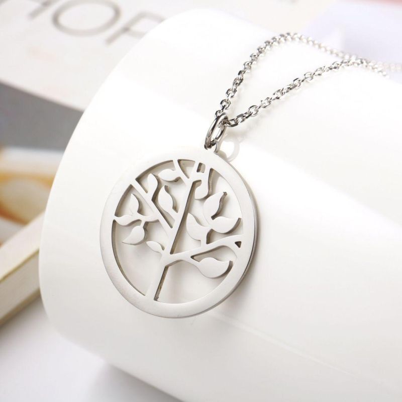 Circle Fashion Custom Tree of Life Pendant Life Family Tree Necklace