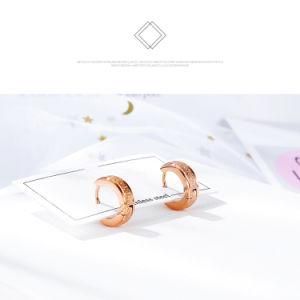 Gold-Plated Stainless Steel Frosted Earrings Drop
