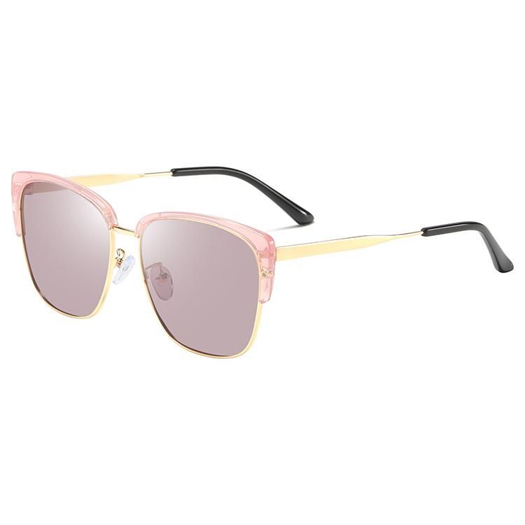 2019 Newly Square Shape Metal Mixture Sunglasses for Ready Made Goods