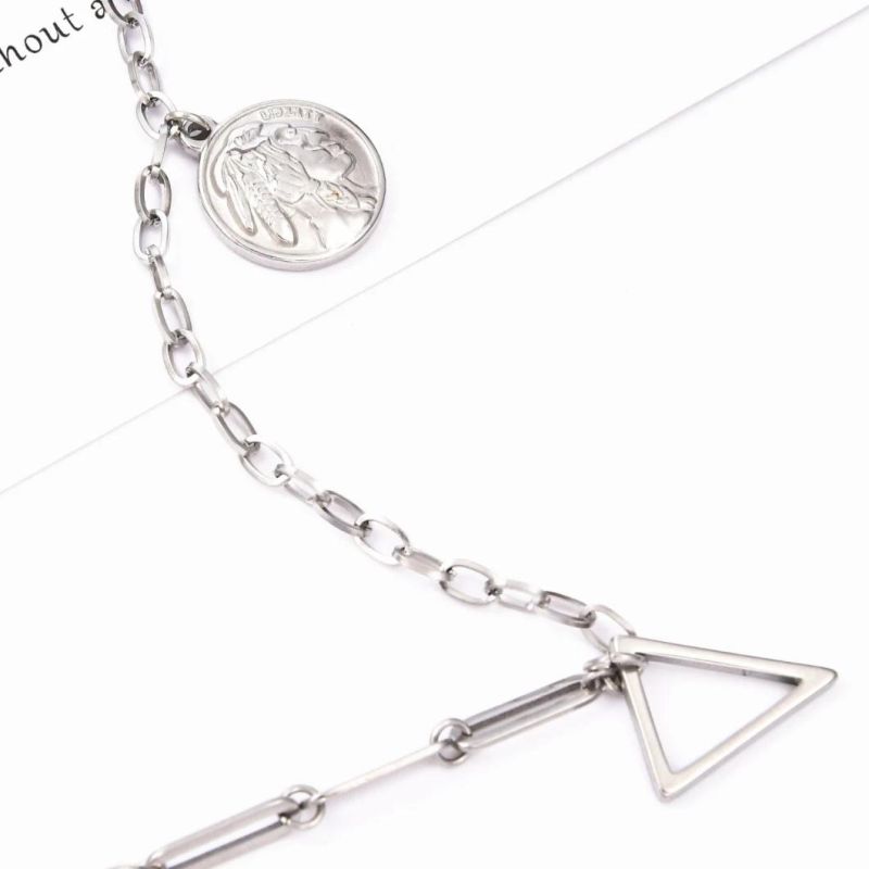 Stainless Steel Fashionable Jewelry Layered Necklace for Men Lady Jewel Hip Hop Gift Design
