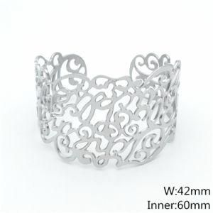 Factory Price Wholesale Wide Stainless Steel Cuff Bracelet for Women