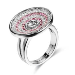 New Fashion Jewelry Colorful CZ Brass Ring