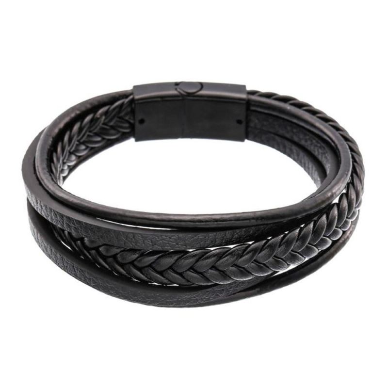 Hot Sale Classical Men Leather Bracelet