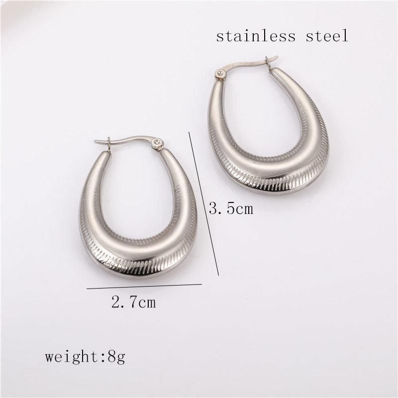 Latest Simple Fashion Stainless Steel Earrings