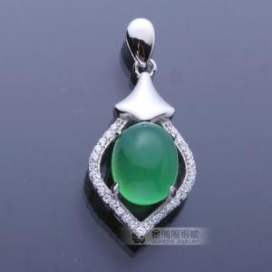 Jade 925 Sterling Silver Necklace Pendants