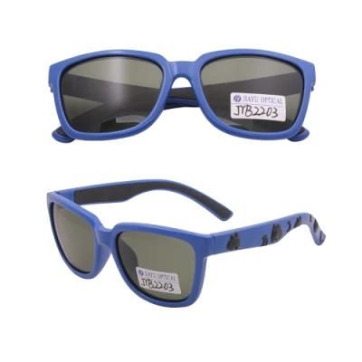 Comfortable Tpee Frame Children Sunglasses with Rubber Decoration