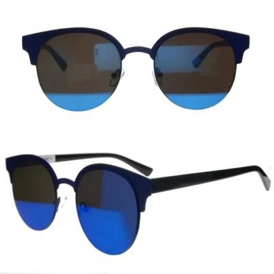 Classis Style Half Frame Metal Sunglasses