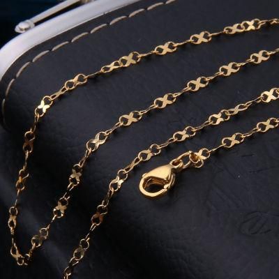 Jewelry Eight Figure Flat Chain Necklace for Fashion Design